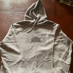 large gray the north face hoodie